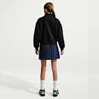 Nike Sportswear Studio Fleece Oversize-Oberteil mit Viertelreißverschluss (ältere Kinder, Mädchen)