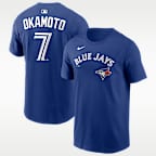 岡本 和真 トロント ブルージェイズ ヒューズ メンズ ナイキ MLB Tシャツ