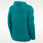 Miami Dolphins Alt Men's Nike Dri-FIT NFL Long-Sleeve Hooded Top