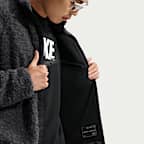 Casaco folgado em bouclé com fecho completo Nike Tech para homem