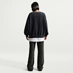 Nike Studio Fleece Medium Weight Women's Oversized Crew-Neck Sweatshirt