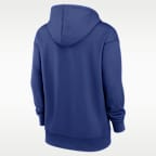 Sudadera con gorro sin cierre Nike Therma de la MLB para mujer New York Mets Authentic Collection