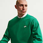 Sudadera de cuello redondo de tejido Fleece para hombre Nike Club