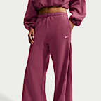 Nike Studio Fleece Medium Weight Women's Loose Pleated Snap Pants
