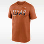 Playera universitaria Nike Dri-FIT para hombre Texas Sideline Legend