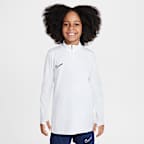 Haut d'entraînement de foot à manches longues et 1/4 de zip Dri-FIT Nike Academy pour ado