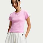 Nike Sportswear Women's Tight Ribbed Short-Sleeve T-Shirt