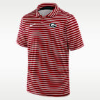 Polo universitario Nike Dri-FIT para hombre Georgia Tour Stripe