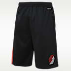 Shorts Nike de la NBA de alero polivalente para niños talla grande Portland Trail Blazers Icon Edition