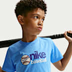 Playera de béisbol para niños talla grande Nike