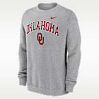 Oklahoma Arch Men's Nike College Pullover Crew