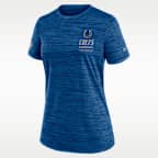 Playera Nike Dri-FIT de la NFL para mujer Indianapolis Colts Sideline Velocity