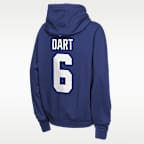Jaxson Dart New York Giants Big Kids' Nike NFL Pullover Hoodie