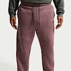 Pants de tejido Fleece con dobladillo abierto para hombre Nike Tech