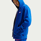 Sudadera con gorro de tejido Fleece y cierre completo para hombre Nike Club