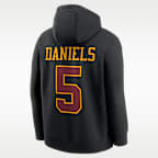 Sudadera con gorro sin cierre Nike de la NFL para hombre Jayden Daniels Washington Commanders