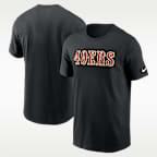 Playera imprescindible Nike de la NFL marca denominativa para hombre 49Ers