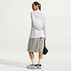Nike Sportswear Women's Loose Sheer Slub Mesh Long-Sleeve Top