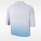 Playera de corte cuadrado Nike NBA para mujer Miami Heat Courtside City Edition Premium