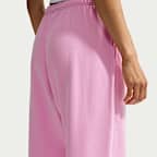 Pants oversized de tiro alto con puño elástico para mujer Nike Studio Fleece Lightweight