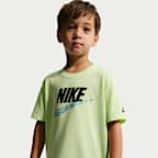 Conjunto de 2 piezas con shorts de French Terry holgados para niños talla pequeña Nike Sportswear In The Zone