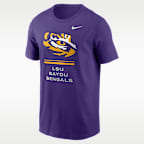 Playera universitaria Nike Dri-FIT para hombre LSU Sideline