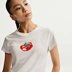 나이키 스포츠웨어 칠 니트 여성 슬림 모드 크롭 티셔츠