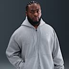 Sudadera con gorro de tejido Fleece de cierre completo para hombre Nike Solo Swoosh
