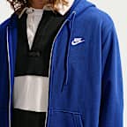 Sudadera con gorro de French Terry con cierre largo para hombre Nike Club