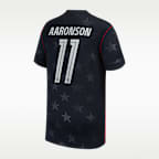 Brenden Aaronson USMNT 2026 Stadium Away Big Kids' Nike Dri-FIT Soccer Jersey