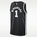 Jersey Nike Swingman de la NBA para niños talla grande Victor Wembanyama San Antonio Spurs 2023/24 Icon Edition