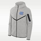 North Carolina Tech Fleece Windrunner Men's Nike Brand College Full-Zip Hooded Jacket