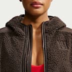 NikeSKIMS Sherpa Women's Oversized Full-Zip Hooded Jacket