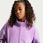 Nike Sportswear Older Kids' (Girls') Fleece Long-Sleeve Top