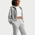 Nike Studio Fleece Medium Weight Pantalón de talle medio con bajos elásticos - Mujer