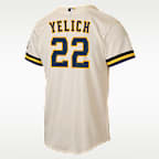 Christian Yelich Milwaukee Brewers Big Kids' Nike MLB Stadium Home Jersey