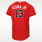 Ronald Acuña Jr. Atlanta Braves Big Kids' Nike MLB Replica Jersey