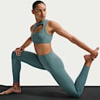 Leggings de tiro alto de 7/8 sin costura delantera para mujer Nike Zenvy