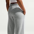 Nike Studio Fleece Medium Weight Women's Mid-Rise Wide-Leg Trousers