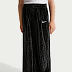 Nike Little Kids' Swoosh Sparkle 2-Piece Velvet Pants Set