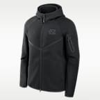 North Carolina Tech Fleece Men's Nike College Full-Zip Hooded Jacket