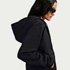 Nike Studio Fleece Medium Weight dameshoodie met rits over de hele lengte