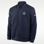 Dallas Cowboys Sideline Men's Nike NFL Full-Zip Bomber Jacket