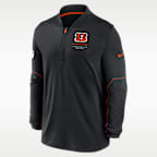 Cincinnati Bengals Sideline Men's Nike Dri-FIT NFL 1/2-Zip Top