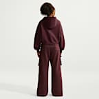 Nike Studio Fleece Medium Weight Women's Oversized Full-Zip Cropped Hoodie