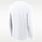 Playera de manga larga universitaria Nike para hombre Georgia 2026 White Out Dawgs