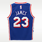 Jersey Nike de la NBA Replica para niños talla pequeña Lebron James Philadelphia 76ers