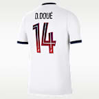 Jersey de futbol Nike Dri-FIT de Désiré Doué del Paris Saint-Germain visitante 2026/27 Stadium para hombre