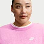 Nike Sportswear Club Fleece Women's Loose Crew-Neck Sweatshirt (Plus Size)