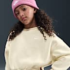 Nike Sportswear Club Fleece Girls' Boxy Crew-Neck Sweatshirt